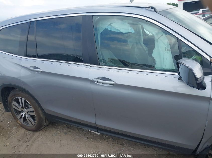 2018 Honda Pilot Ex-L VIN: 5FNYF6H72JB015270 Lot: 39663730