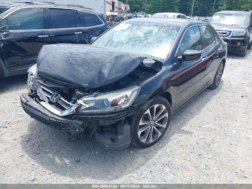 1HGCR2F54DA257892 2013 Honda Accord Sport