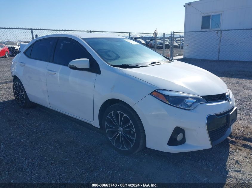 2016 Toyota Corolla S Plus VIN: 5YFBURHE9GP467242 Lot: 39663743