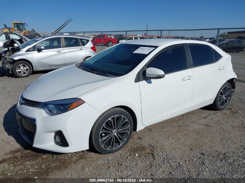 2016 Toyota Corolla S Plus VIN: 5YFBURHE9GP467242 Lot: 39663743