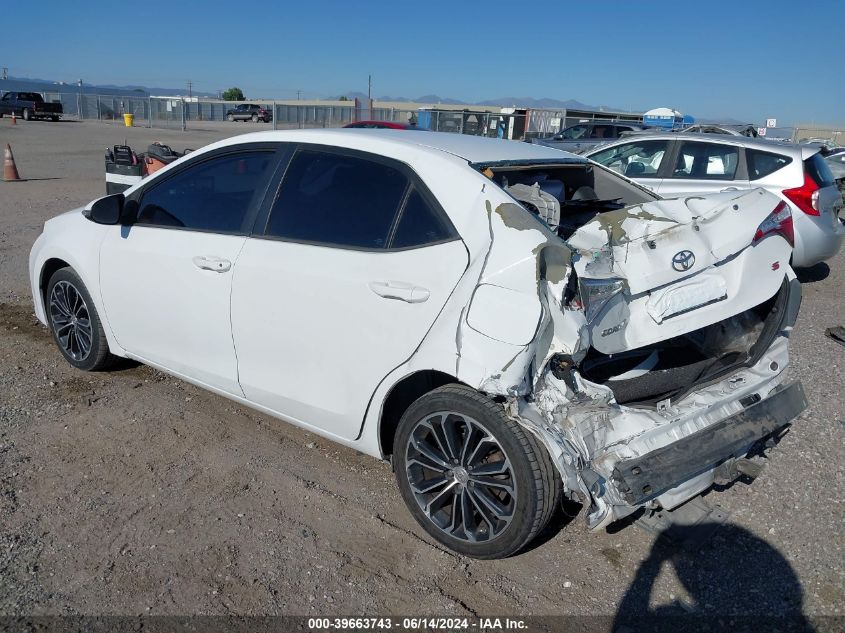 2016 Toyota Corolla S Plus VIN: 5YFBURHE9GP467242 Lot: 39663743