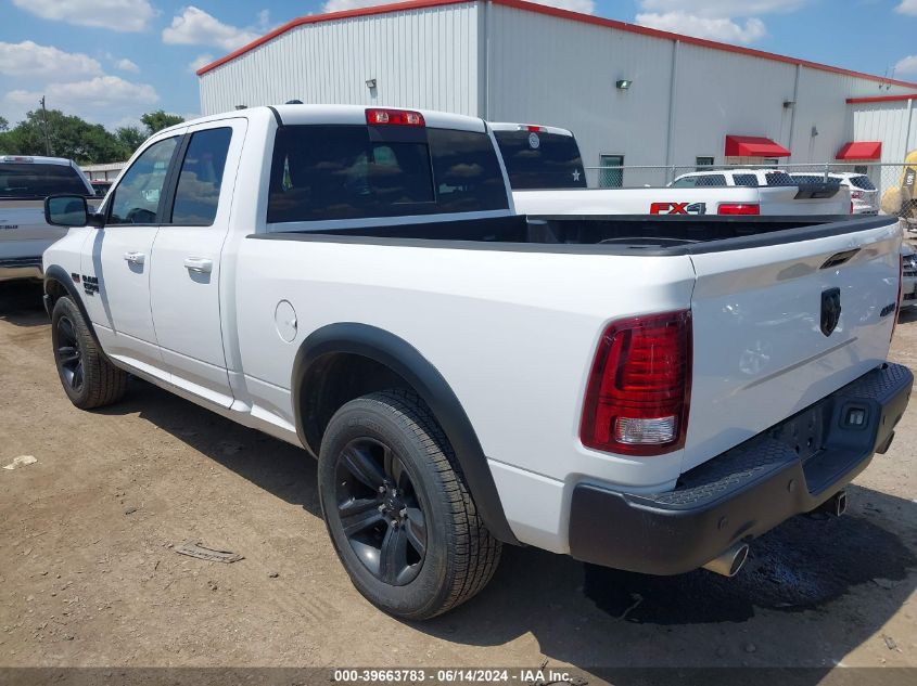 2021 Ram 1500 Classic Warlock Quad Cab 4X4 6'4 Box VIN: 1C6RR7GT4MS576889 Lot: 39663783