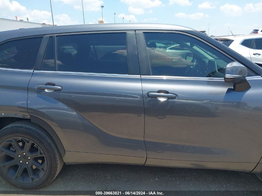 2023 Toyota Highlander Le VIN: 5TDKDRAH8PS504275 Lot: 39663821