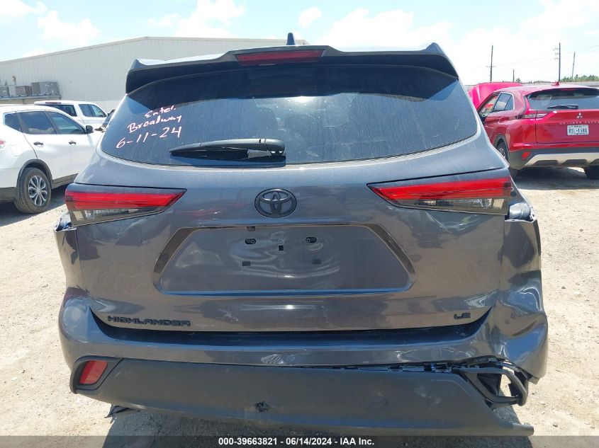 2023 Toyota Highlander Le VIN: 5TDKDRAH8PS504275 Lot: 39663821