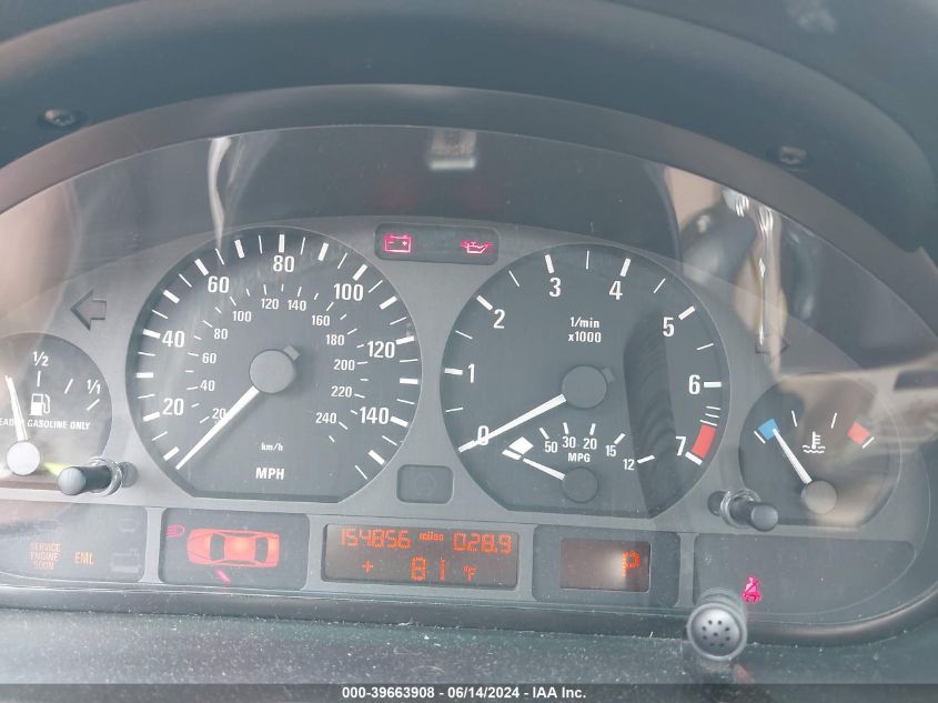 2005 BMW 325I VIN: WBAEV33455KX09989 Lot: 39663908