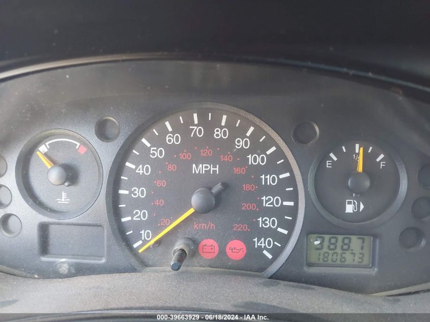 2001 Ford Focus Lx VIN: 1FAFP33P01W233252 Lot: 39663929