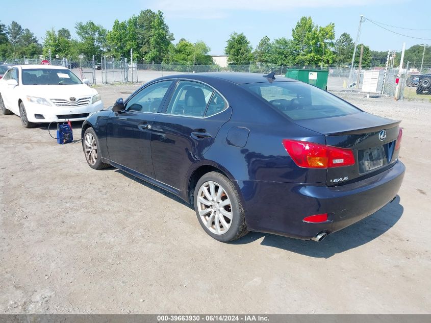 2007 Lexus Is 250 VIN: JTHCK262372010840 Lot: 39663930