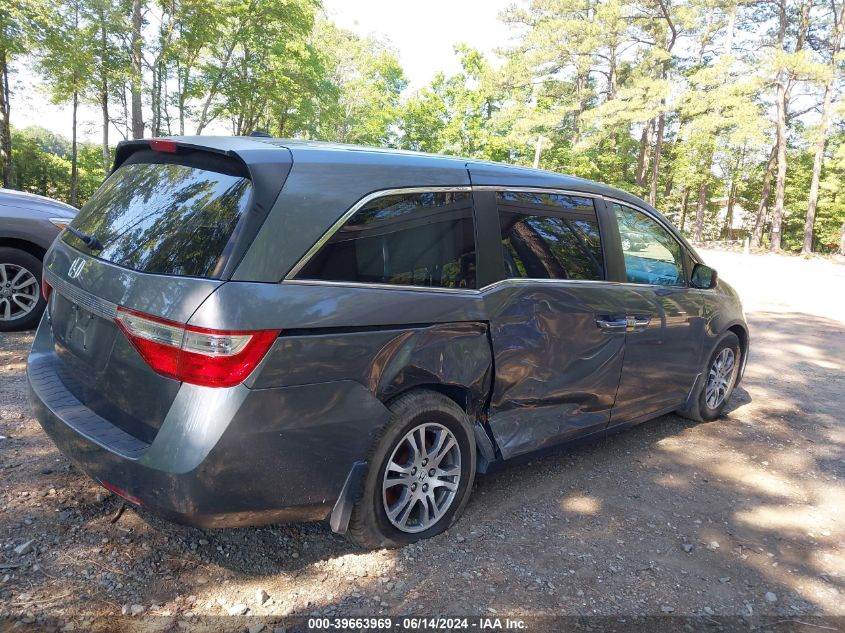 2012 Honda Odyssey Ex-L VIN: 5FNRL5H68CB055886 Lot: 39663969