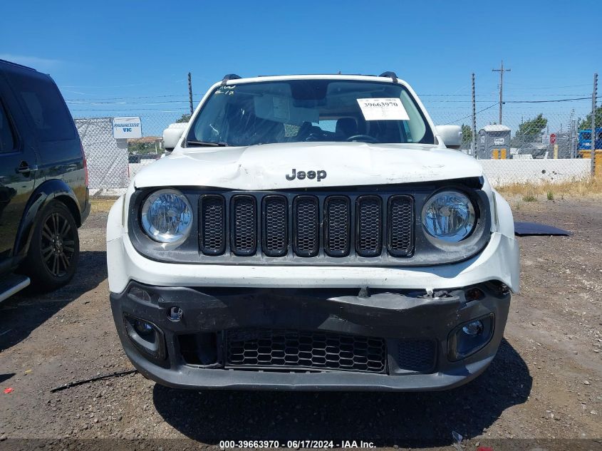 2017 Jeep Renegade Altitude Fwd VIN: ZACCJABB5HPF93133 Lot: 39663970
