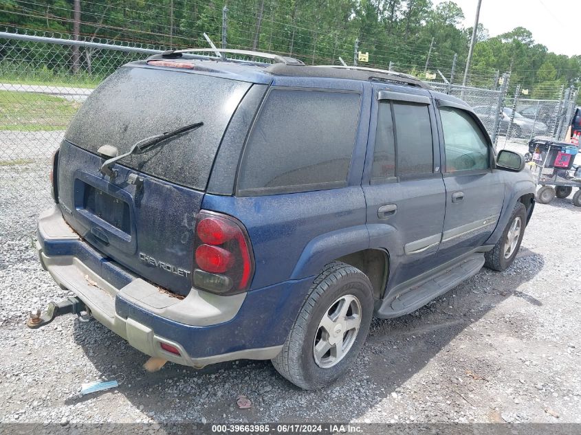 2002 Chevrolet Trailblazer Lt VIN: 1GNDT13S222130727 Lot: 39663985