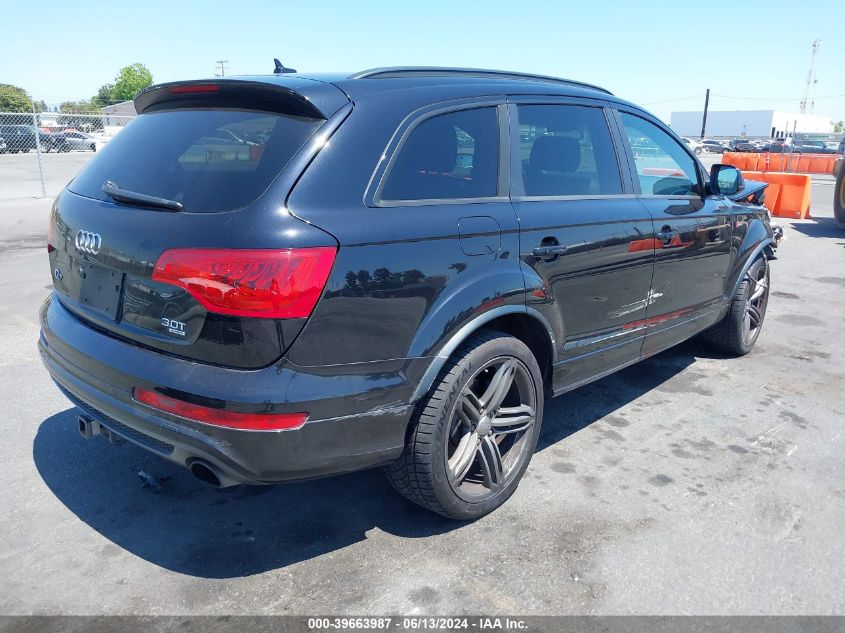 2014 Audi Q7 3.0T S Line Prestige VIN: WA1DGBFE3ED007207 Lot: 39663987