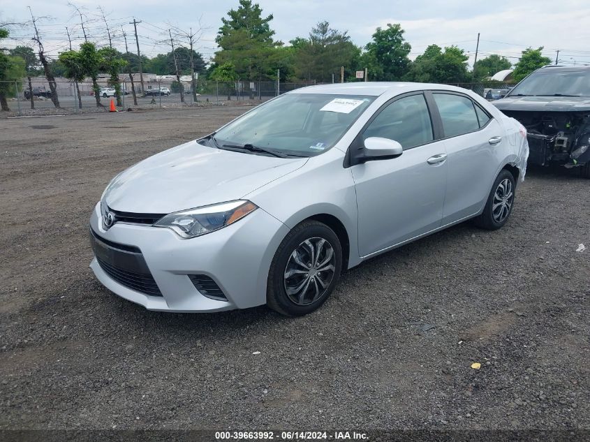 2015 Toyota Corolla Le VIN: 2T1BURHE5FC305249 Lot: 39663992