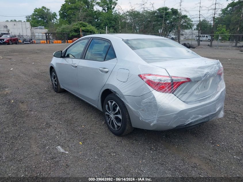 2015 Toyota Corolla Le VIN: 2T1BURHE5FC305249 Lot: 39663992