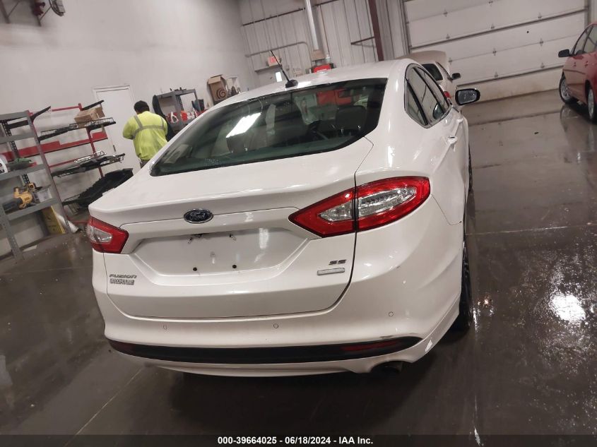 2016 Ford Fusion Se VIN: 3FA6P0HD5GR303515 Lot: 39664025