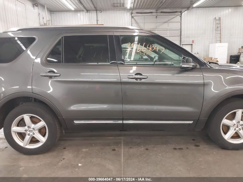 2017 Ford Explorer Xlt VIN: 1FM5K8D87HGD55051 Lot: 39664047
