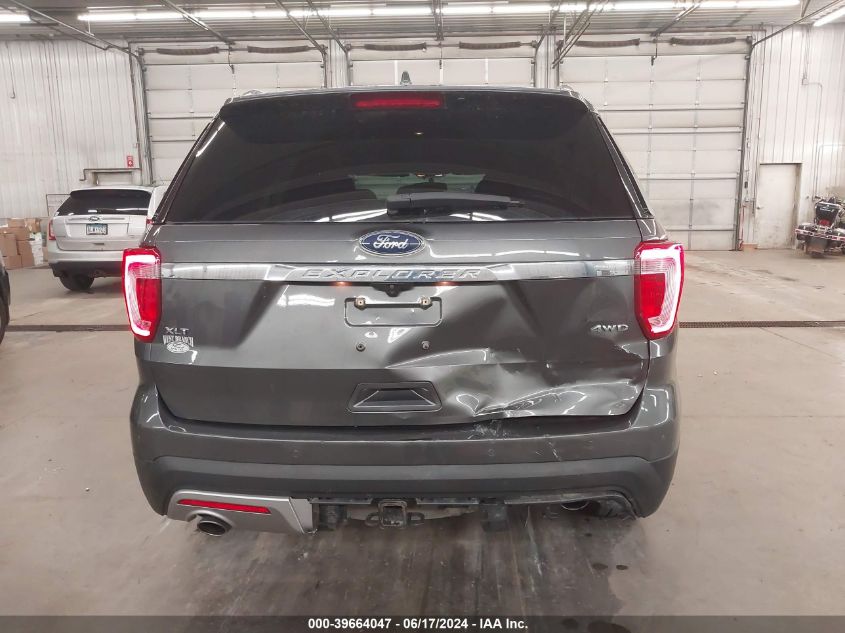 2017 Ford Explorer Xlt VIN: 1FM5K8D87HGD55051 Lot: 39664047