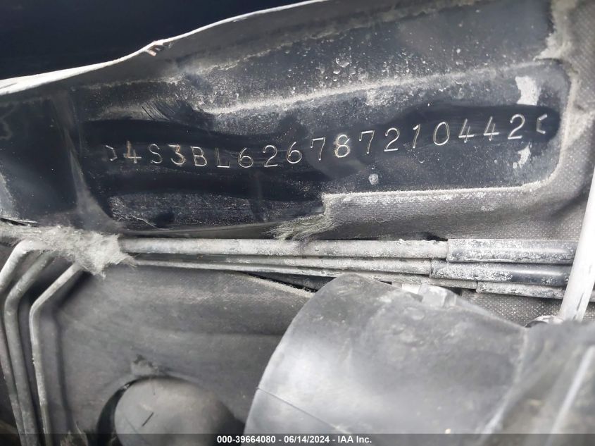 2008 Subaru Legacy 2.5I Limited VIN: 4S3BL626787210442 Lot: 39664080