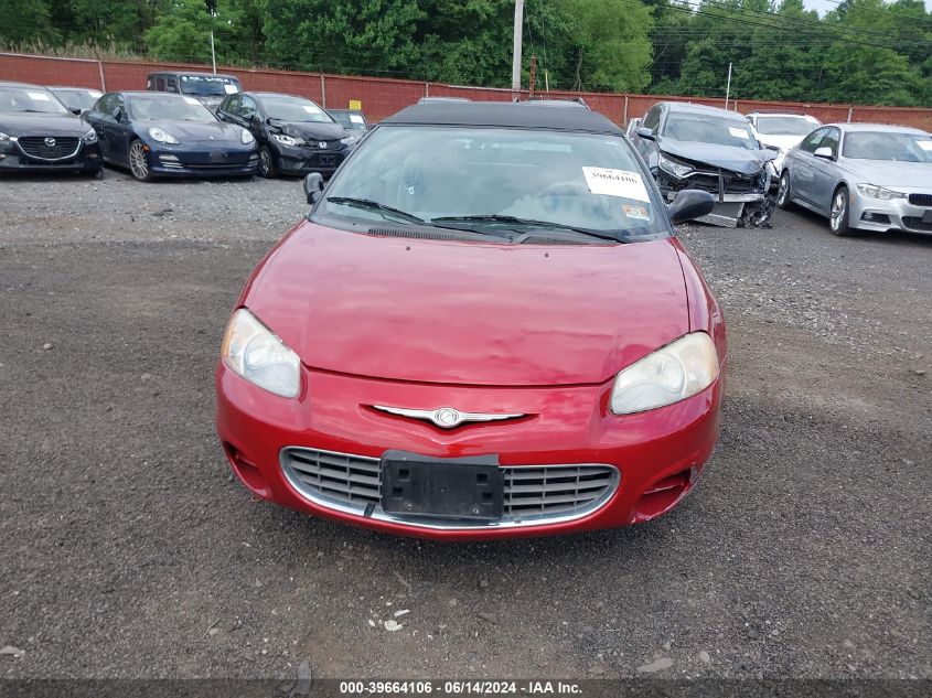 2003 Chrysler Sebring Gtc VIN: 1C3EL75T13N522303 Lot: 39664106