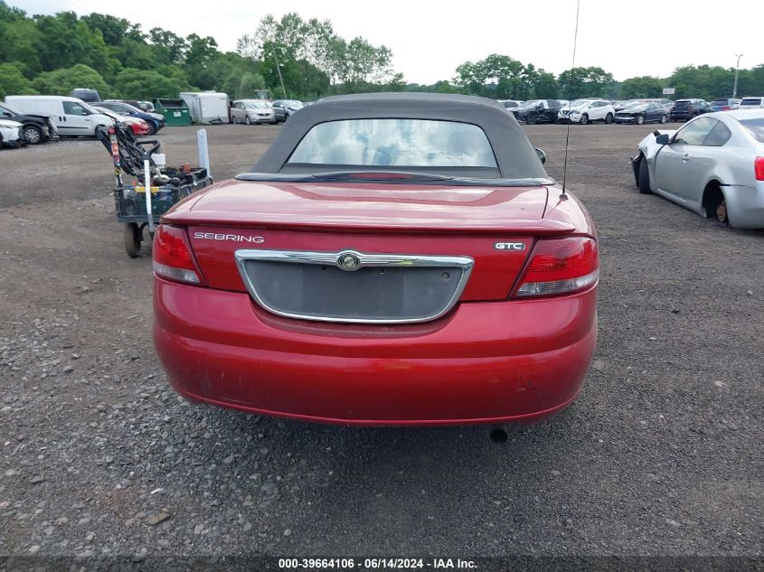 2003 Chrysler Sebring Gtc VIN: 1C3EL75T13N522303 Lot: 39664106