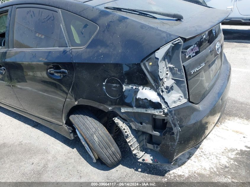 2011 Toyota Prius Two VIN: JTDKN3DU6B5247781 Lot: 39664117