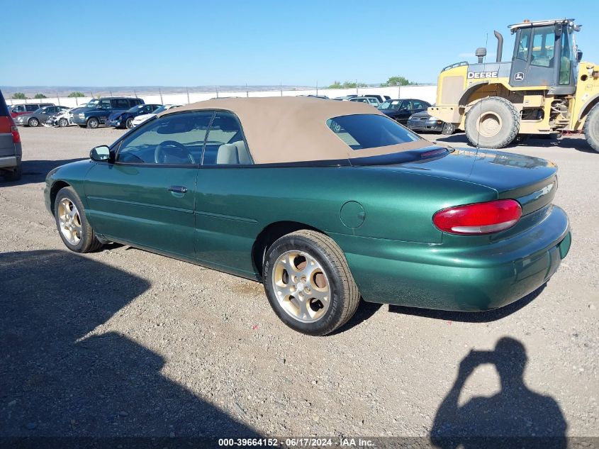 1999 Chrysler Sebring Jxi VIN: 3C3EL55HXXT571344 Lot: 39664152