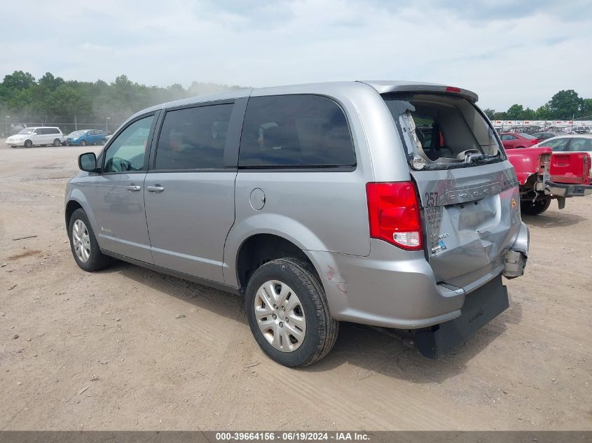 2018 Dodge Grand Caravan Se VIN: 2C7WDGBG3JR190534 Lot: 39664156