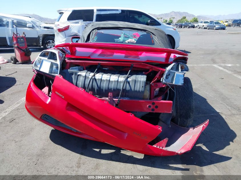 2000 Toyota Mr2 Spyder VIN: JTDFR3203Y0020592 Lot: 39664173