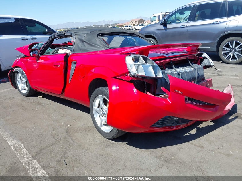 2000 Toyota Mr2 Spyder VIN: JTDFR3203Y0020592 Lot: 39664173