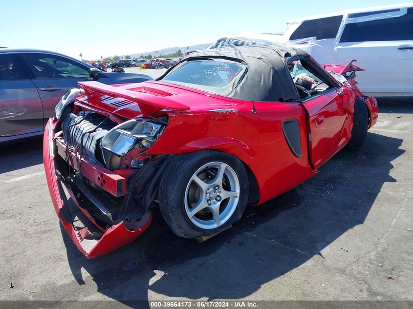 2000 Toyota Mr2 Spyder VIN: JTDFR3203Y0020592 Lot: 39664173