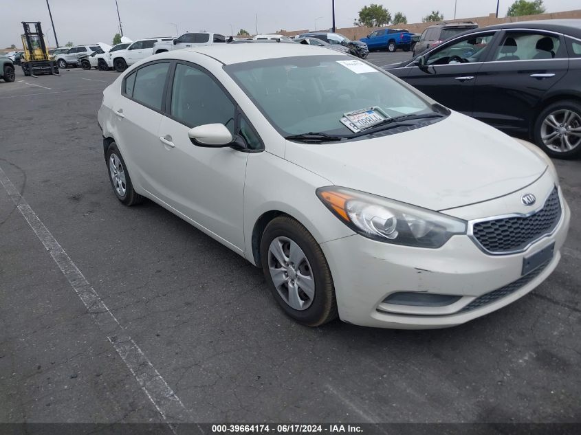 2015 Kia Forte Lx VIN: KNAFK4A65F5399074 Lot: 39664174