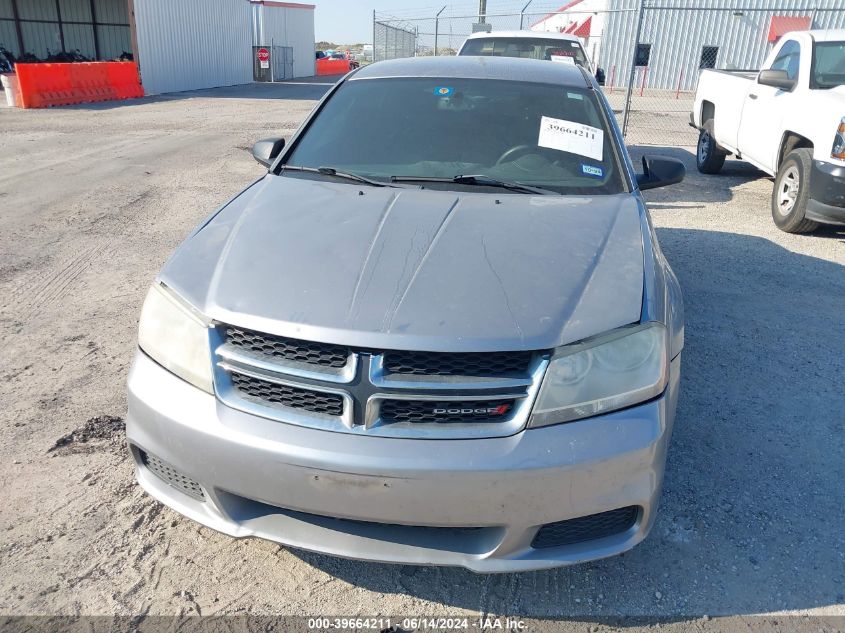 2013 Dodge Avenger Se VIN: 1C3CDZABXDN576830 Lot: 39664211