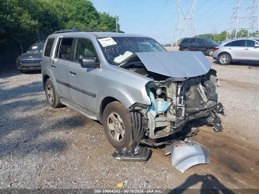 2011 Honda Pilot Lx VIN: 5FNYF4H21BB016730 Lot: 39664243