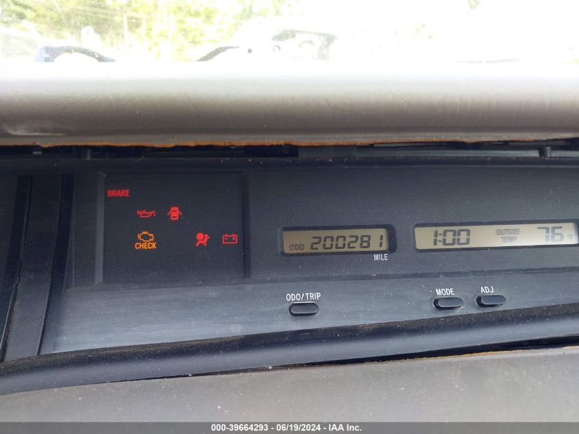 2002 Toyota Avalon Xl/Xls VIN: 4T1BF28B62U210702 Lot: 39664293