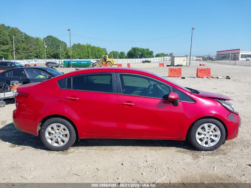 2015 Kia Rio Lx VIN: KNADM4A34F6480553 Lot: 39664298