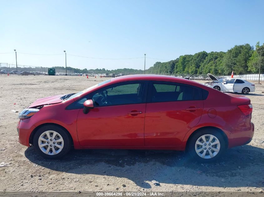 2015 Kia Rio Lx VIN: KNADM4A34F6480553 Lot: 39664298