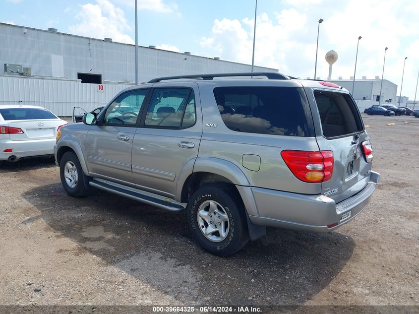 2003 Toyota Sequoia Sr5 V8 VIN: 5TDZT34AX3S175537 Lot: 39664325