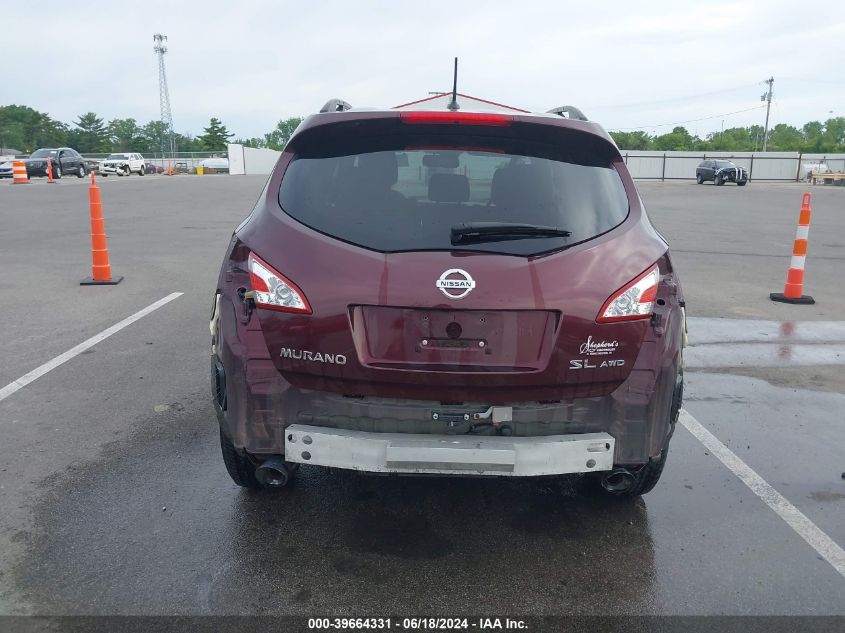 JN8AZ1MW1DW300992 2013 Nissan Murano Sl