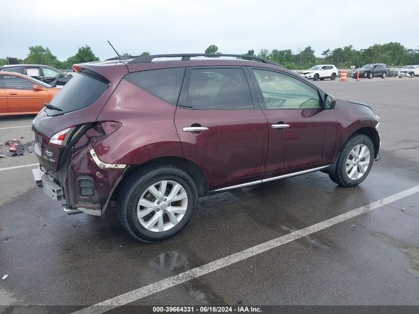 JN8AZ1MW1DW300992 2013 Nissan Murano Sl