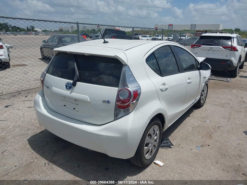 2013 Toyota Prius C One VIN: JTDKDTB36D1528891 Lot: 39664388