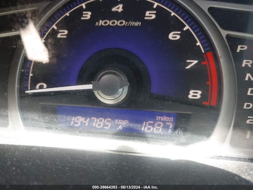 2009 Honda Civic Lx VIN: 2HGFA16539H335165 Lot: 39664393