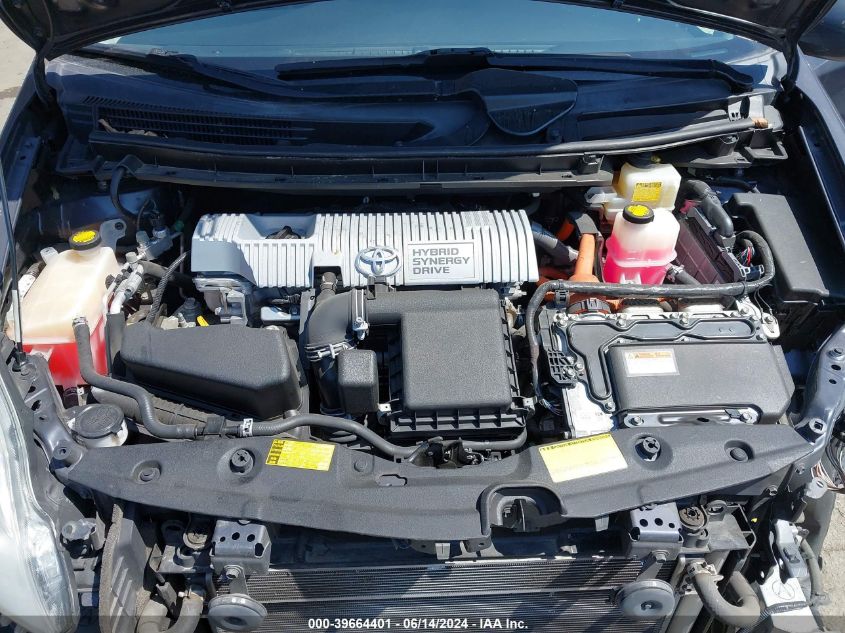 2013 Toyota Prius Two VIN: JTDKN3DU4D1630208 Lot: 39664401