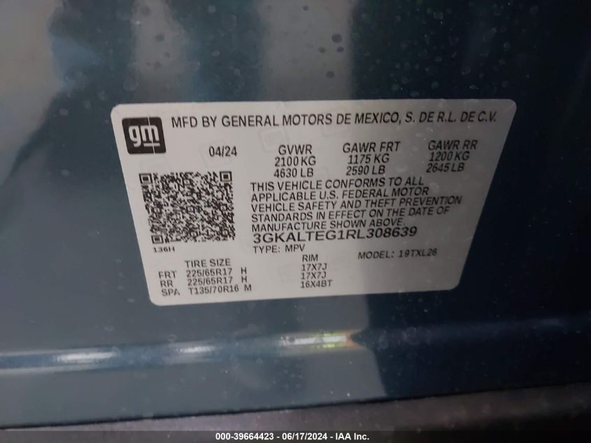 2024 GMC TERRAIN SLE - 3GKALTEG1RL308639