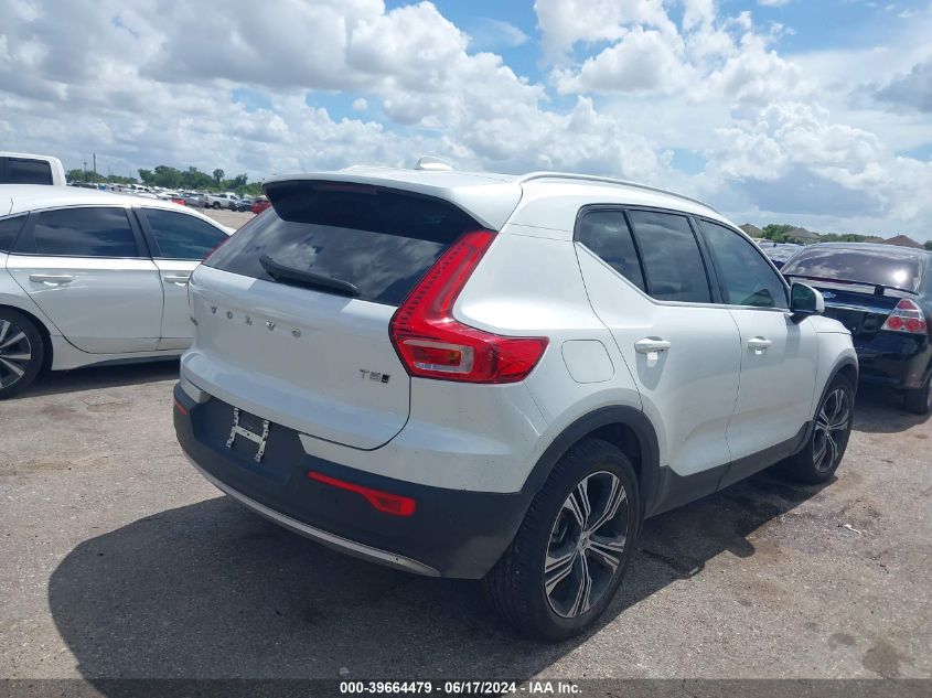 2021 Volvo Xc40 T5 Inscription VIN: YV4162UL3M2493683 Lot: 39664479