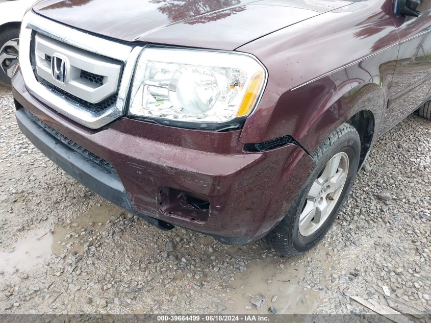 2010 Honda Pilot Ex-L VIN: 5FNYF3H52AB011944 Lot: 39664499