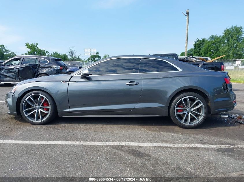 2018 Audi S5 3.0T Premium Plus VIN: WAUP4AF51JA002232 Lot: 39664534