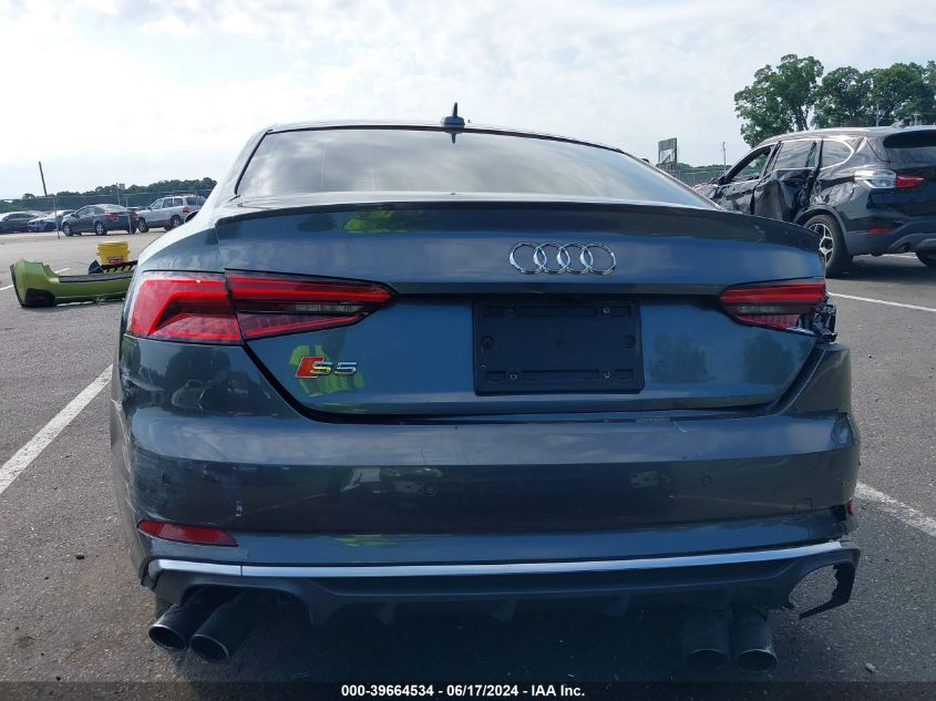 2018 Audi S5 3.0T Premium Plus VIN: WAUP4AF51JA002232 Lot: 39664534