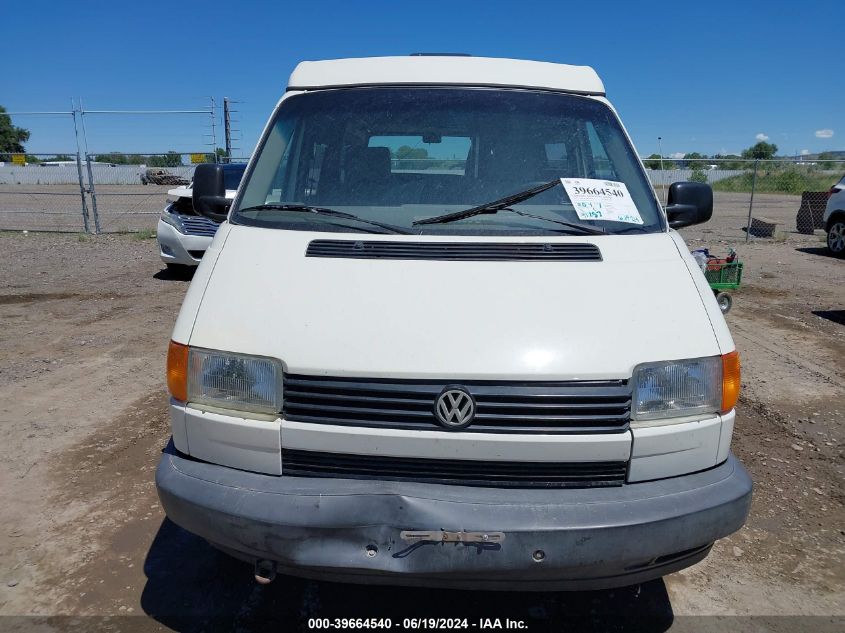 1995 Volkswagen Eurovan Camper/Transporter VIN: WV2EE0706SH002760 Lot: 39664540