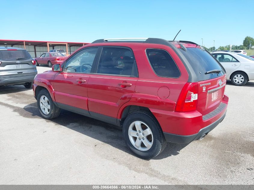 2009 Kia Sportage Ex V6 VIN: KNDJF723597639899 Lot: 39664566