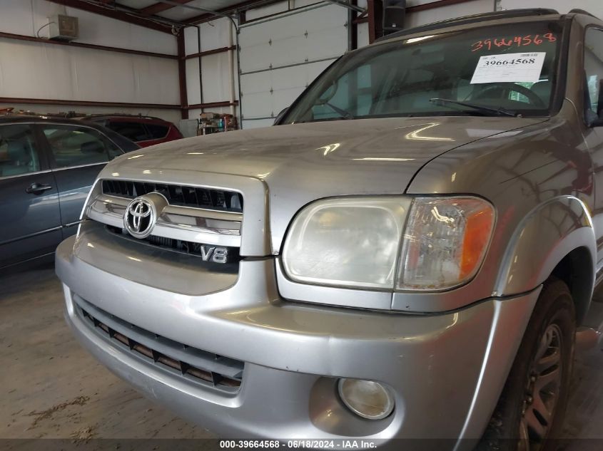 2005 Toyota Sequoia Sr5 V8 VIN: 5TDZT34A65S255775 Lot: 39664568