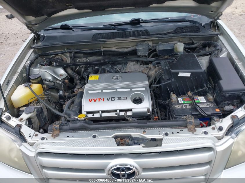 2005 Toyota Highlander Limited V6 VIN: JTEEP21A850109796 Lot: 39664608